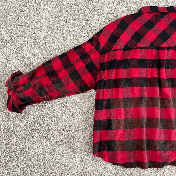 Jolie and Joy Red and Black Plaid Flannel ❤️🖤 - Picture 5 of 11